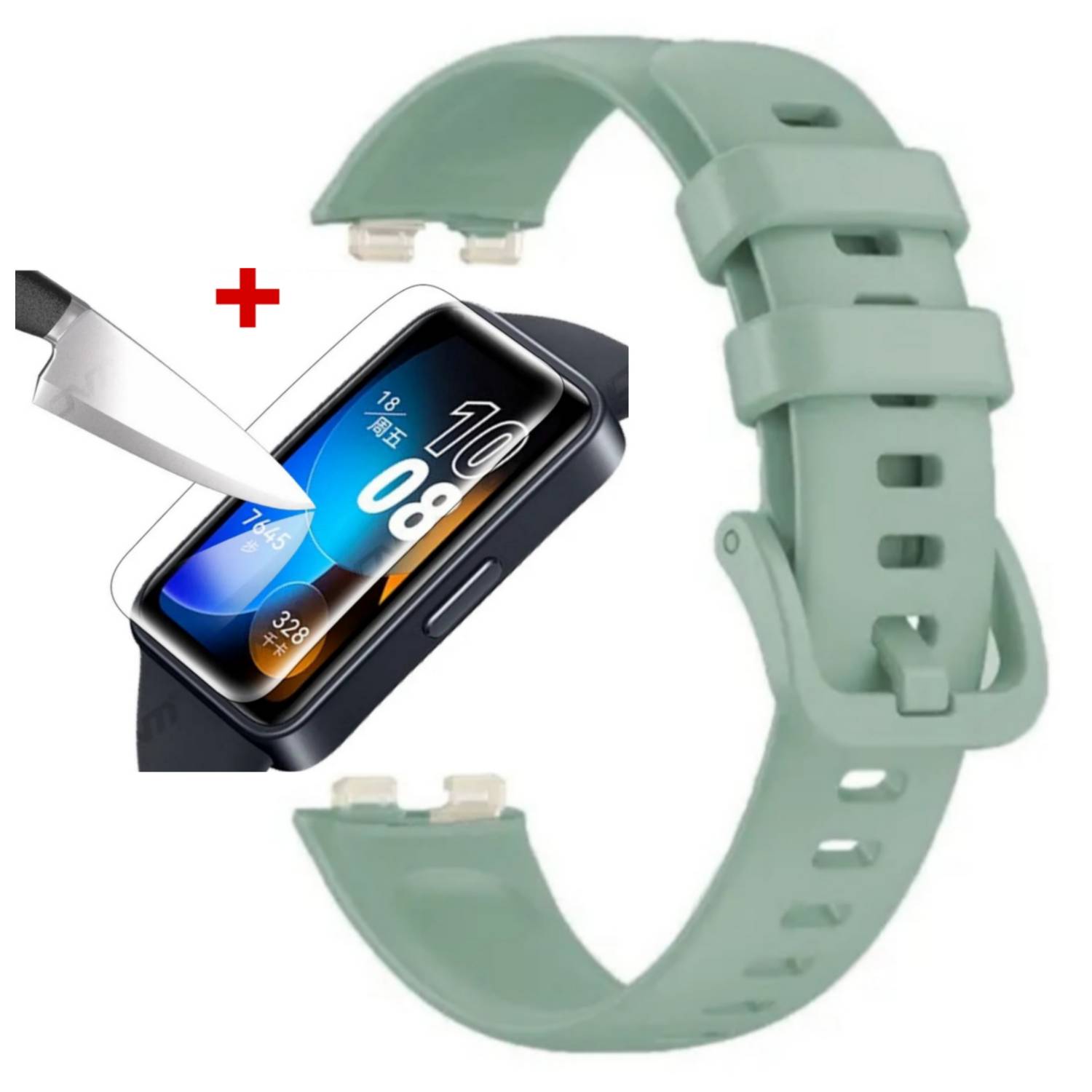 Mica + Correa Para Huawei Band 8 - AZUL MARINO GENERICO