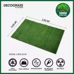 DECORPLAS - Grass Sintético Decograss Modelo Garden 30Mm Verde 200X250