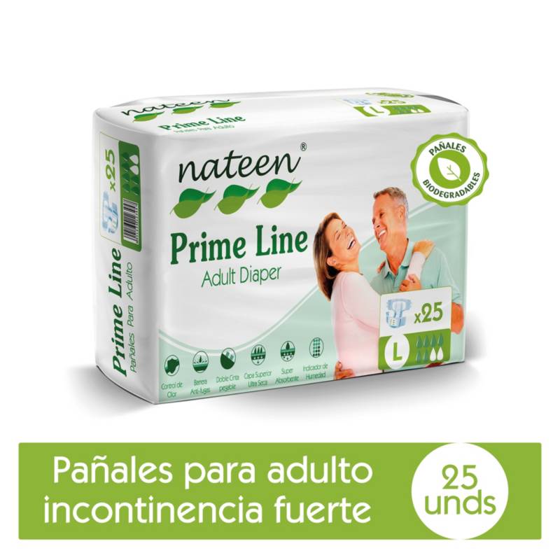 Nateen Combi Maxi - Pañales para adultos, unisex, desechables, para  incontinencia, con pestañas para hombres y mujeres, pañales de máxima  absorción