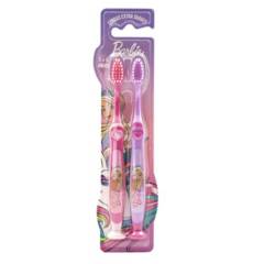 GENERICO - Pack cepillo de dientes BARBIE para niñas de 3 a 6 años