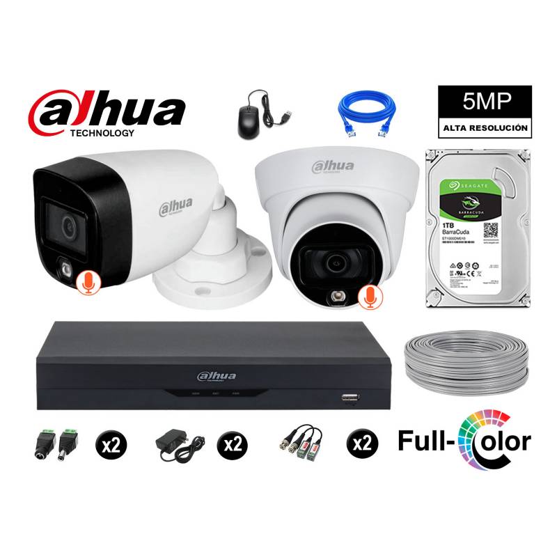 Kit de 2 Cámaras de Seguridad WiFi HD 4MP Dahua. Oferta!