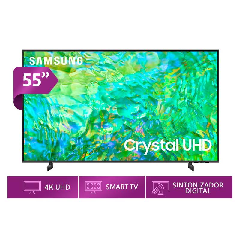 SAMSUNG - TV SAMSUNG 55 CRYSTAL UHD 4K SMART TV UN55CU8000GXPE
