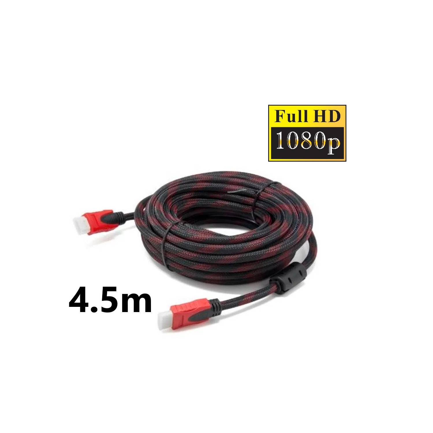 CABLE HDMI 10M ENMALLADO NEGRO