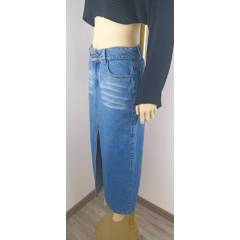 SHEY DI - Falda larga de jeans