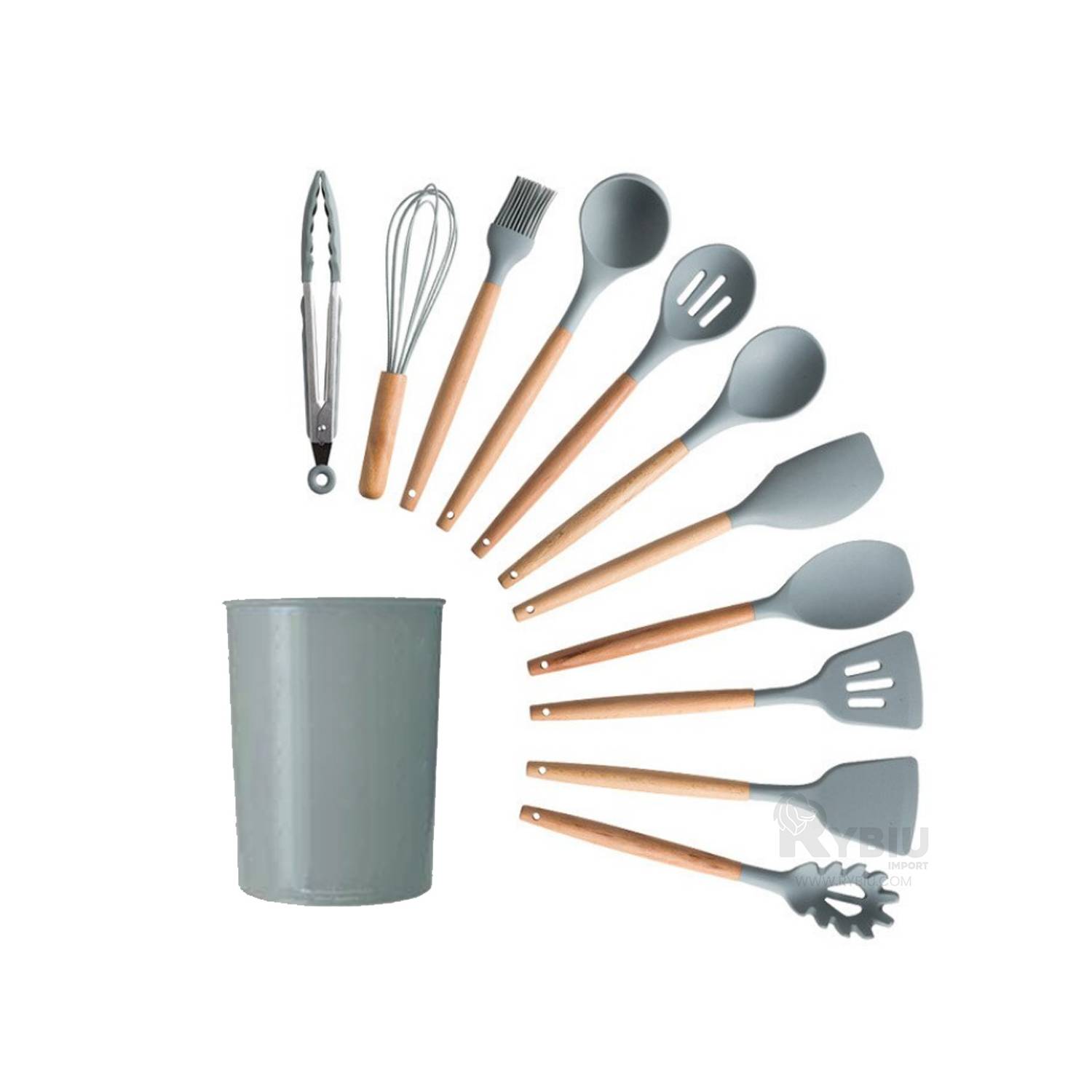 Utensilios de Cocina en Silicona Valeska 12Pc - ECOMARKPERU