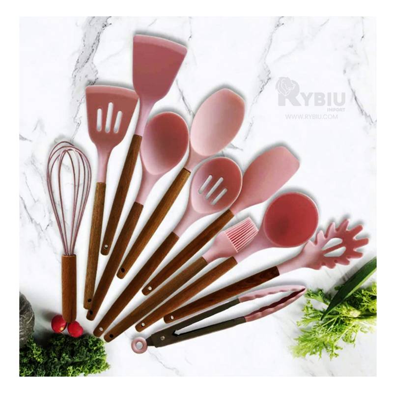 Utensilios Cocina de Silicona, Set de 9 Piezas Profesionales