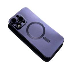 Case Magsafe Silicona Phone 14 Pro Max Purpura