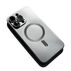 Case Magsafe Silicona Phone 14 Pro Max Gray