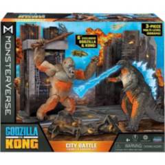 Figura de Acción Godzilla vs Kong Batalla En Cuidad