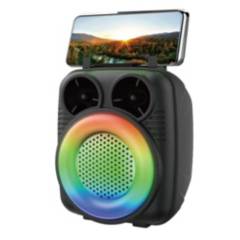 Mini Parlante Bluetooth Con Luces Led RGB Kimiso Bocina Inalambrica