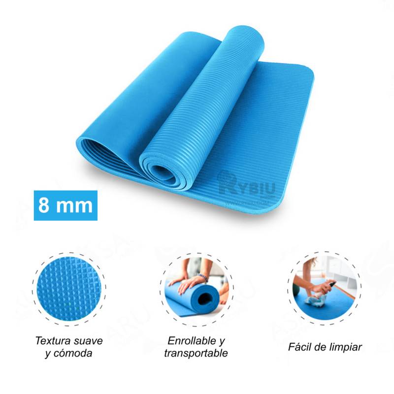 GENERICO Alfombra Yoga Mat 6mm Bolso