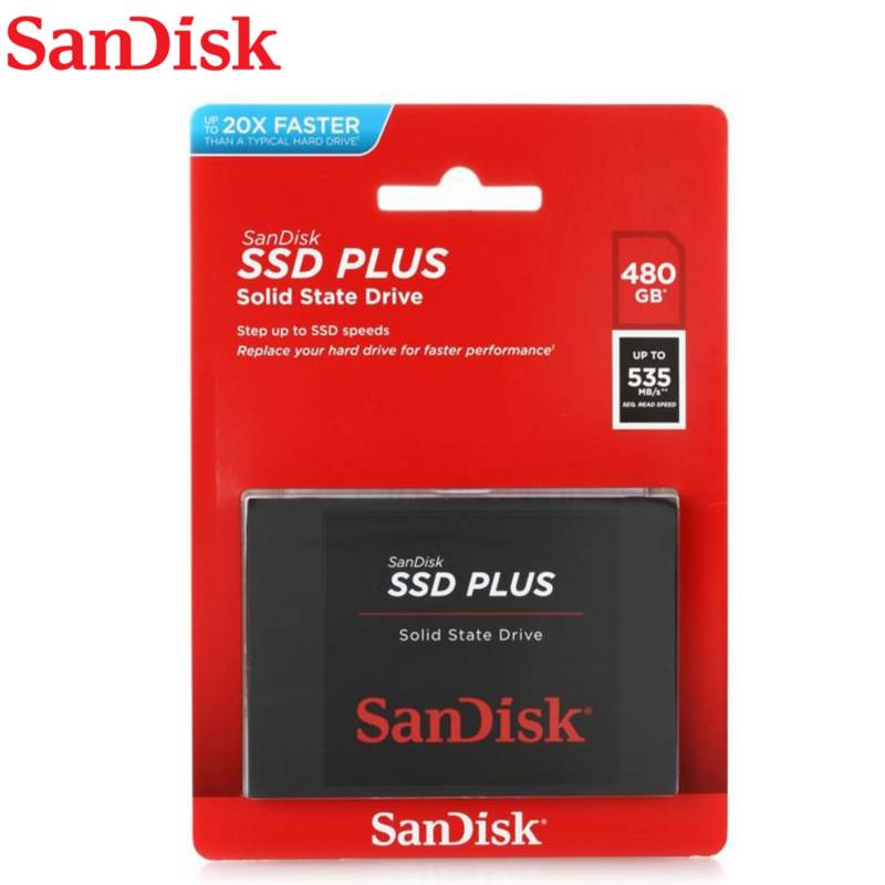 SANDISK - Disco Solido SanDisk SSD PLUS 480GB