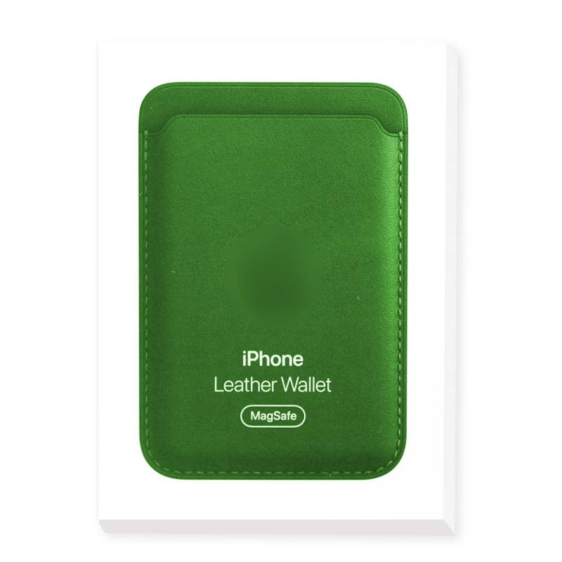 Tarjetero MagSafe para iPhone color verde