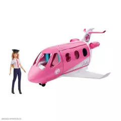 MATTEL - Barbie Avion Jet de Aventuras de Lujo Muñeca Piloto
