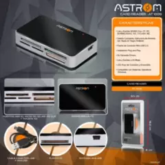 ASTROM - Lector multitarjetas PC-Laptop Astrom AT-1005