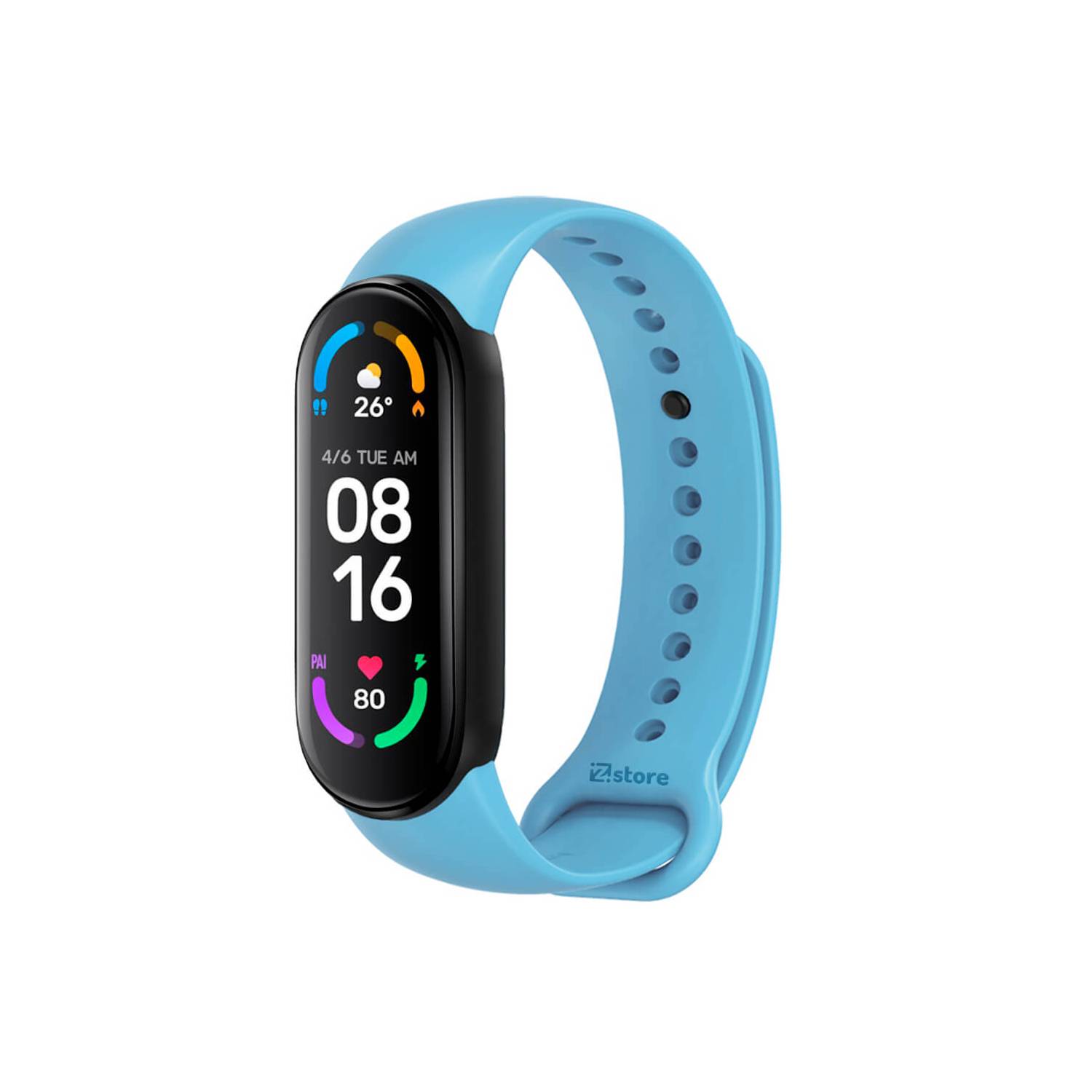 GENERICO Correa silicona compatible con Xiaomi Watch Mi Band 5 / 6 / Negro