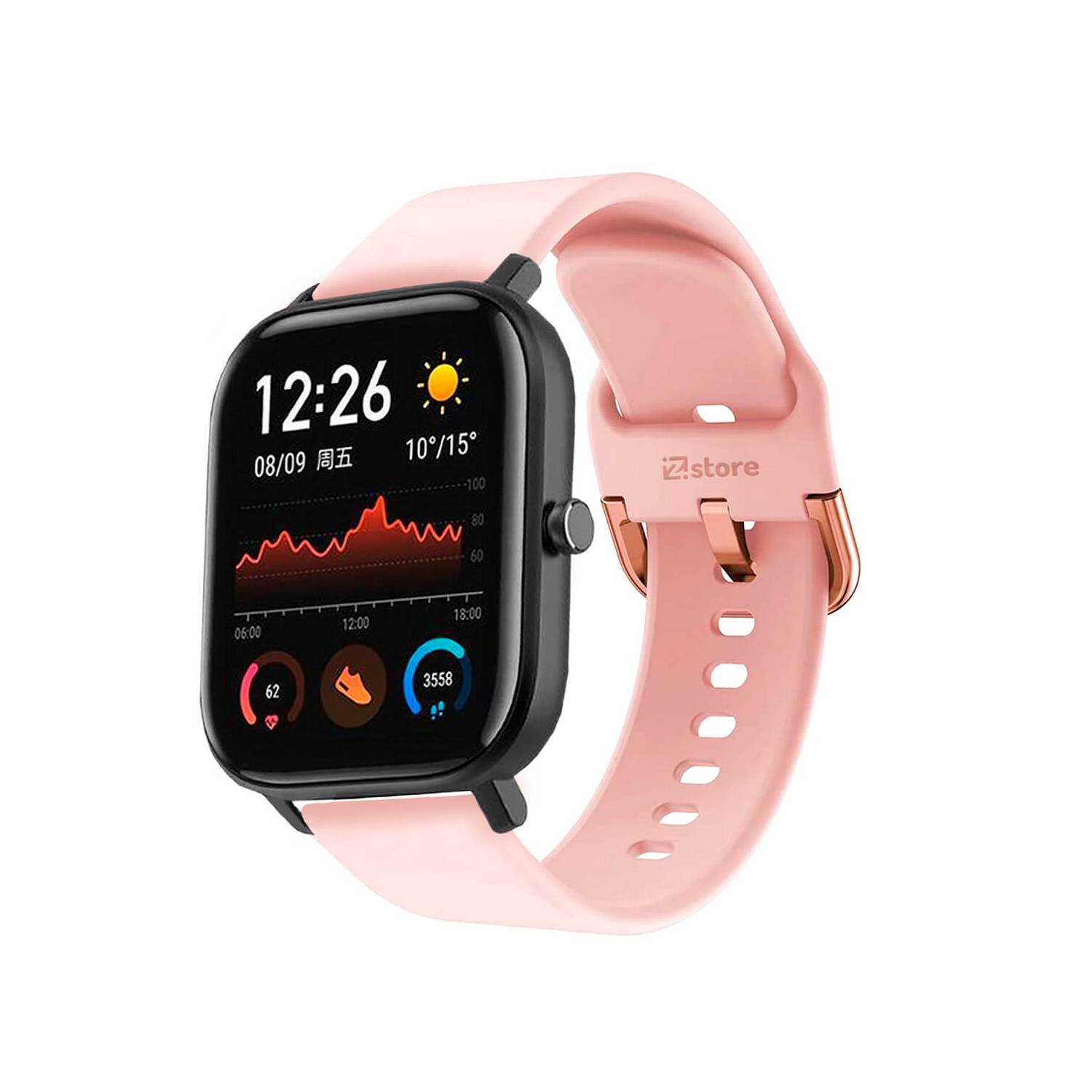 Correa Compatible Con Amazfit GTS Rosado Hebilla 20mm GENERICO