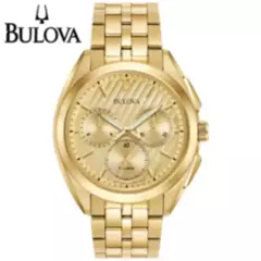 BULOVA - Reloj Bulova Curv 97A125 UHF Cristal de Zafiro Acero Inoxidable Dorado