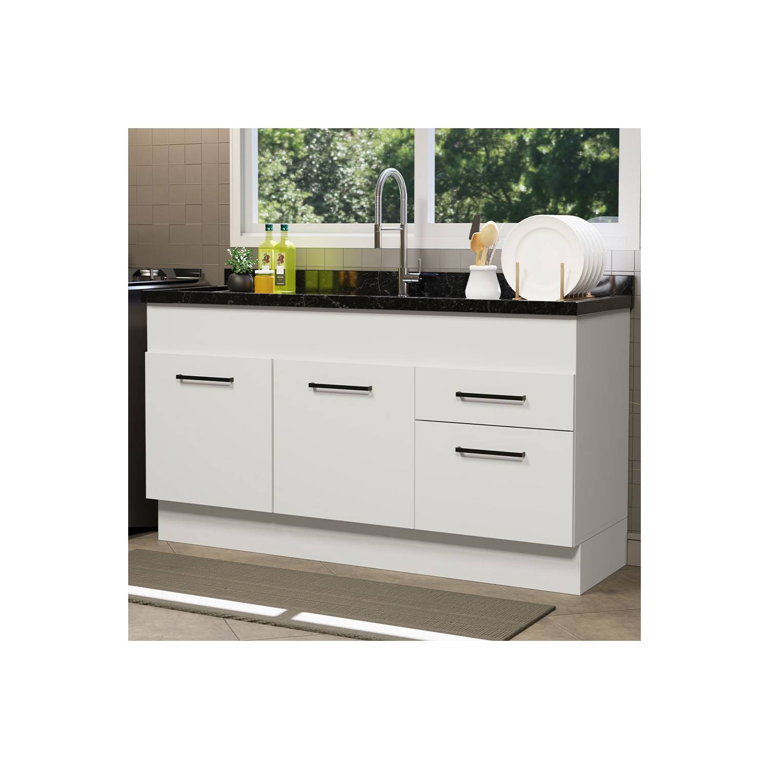 Mueble de Cocina Bajo 4 Cajones PISOPAK