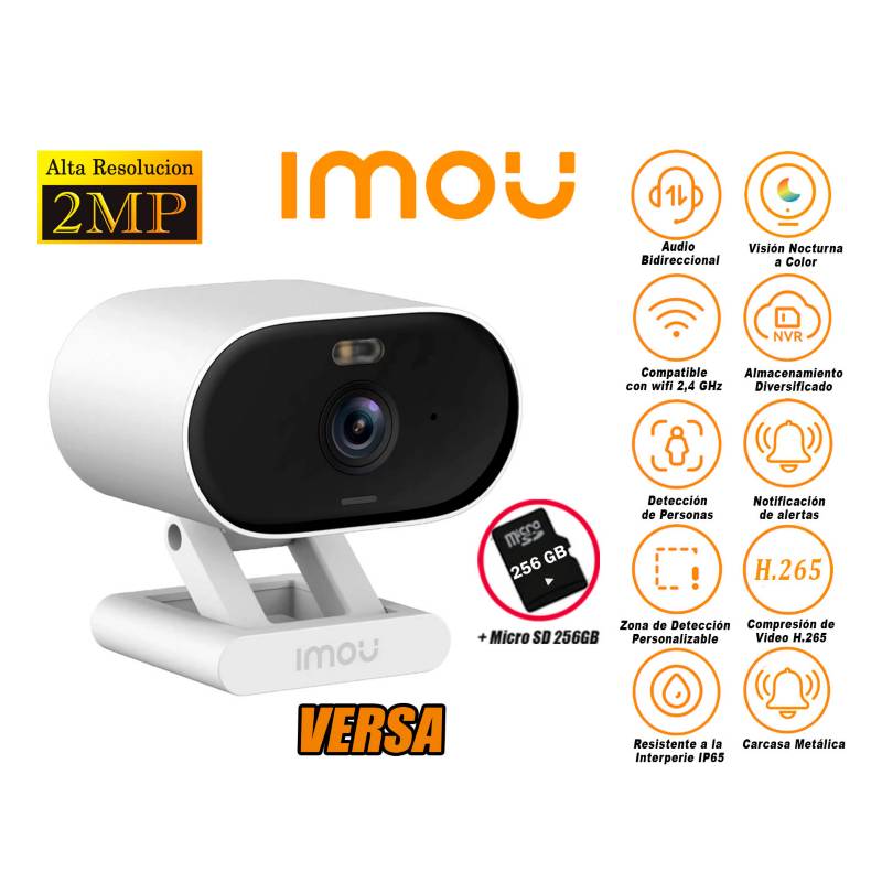 Imou Cámara De Vigilancia Wifi Exterior, Full Hd 1080p