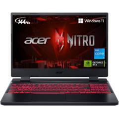 Acer Nitro 5 Gamer 15.6” i5-12500H 16gb 512gb ssd RTX 3050ti 4gb