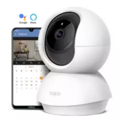 TP-LINK - TP-LINK TAPO C210 Cámara de Vigilancia WIFI 3MP 2K 360° Alexa Google