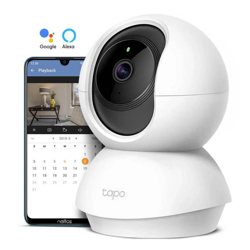 TP-LINK TAPO C210 Cámara de Vigilancia WIFI 3MP 2K 360° Alexa Google  TP-LINK