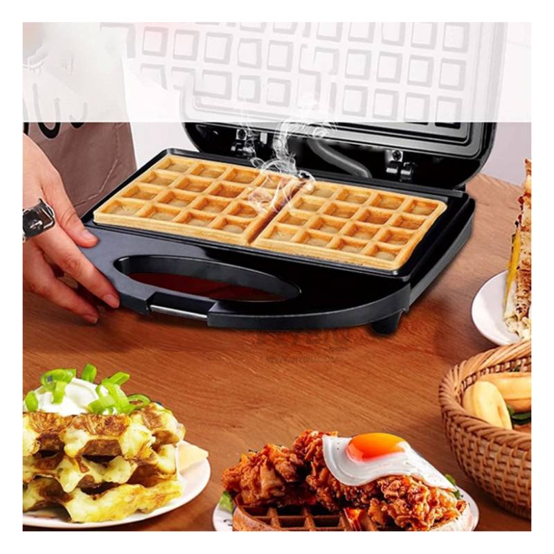 Ripley - WAFLERA SANDWICHERA MAQUINA PARA HACER WAFFLES WAFLERAS 850W