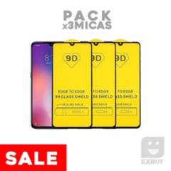 Pack x3 Mica Vidrio 9D 21D para Huawei Mate 10 Pro