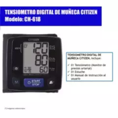 CITIZEN - TENSIOMETRO DIGITAL DE MUÑECA CITIZEN CH-618 - NEGRO
