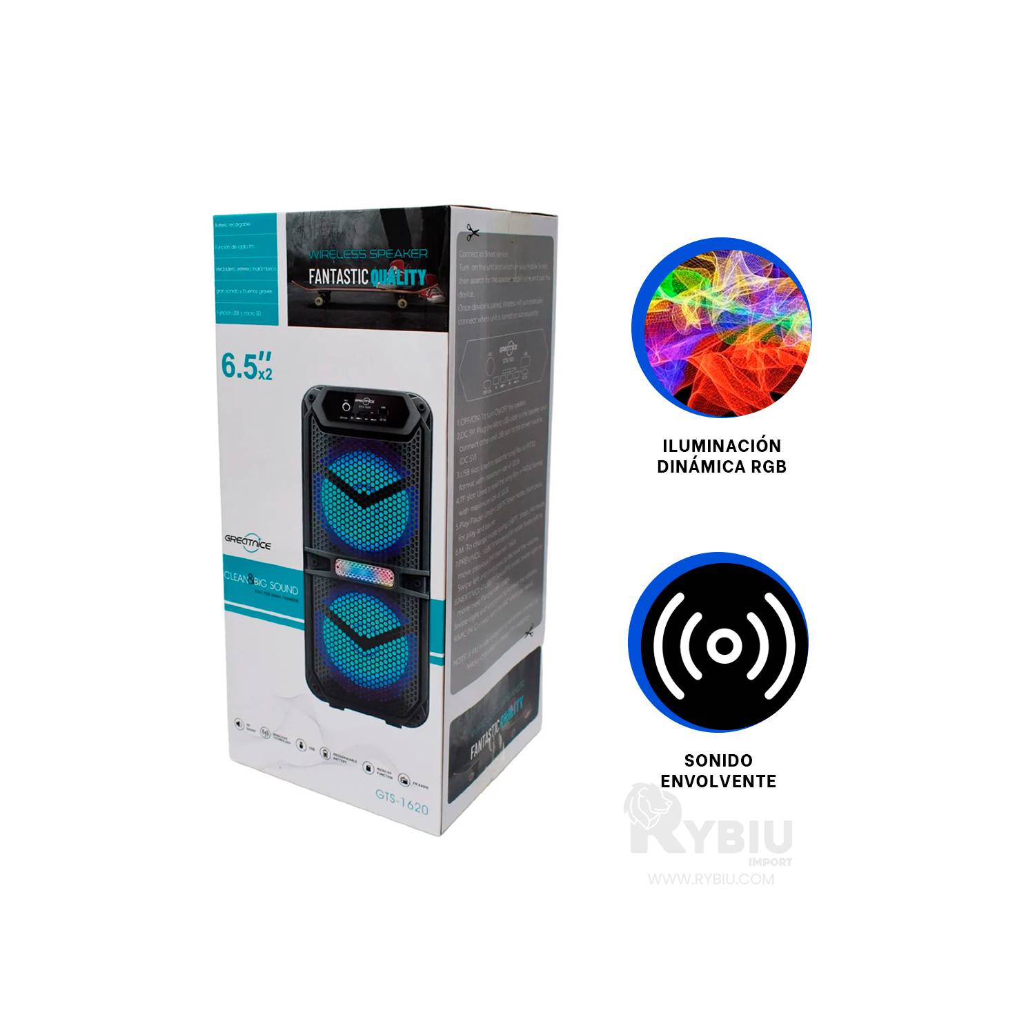 Altavoz Bluetooth 1850 mAh