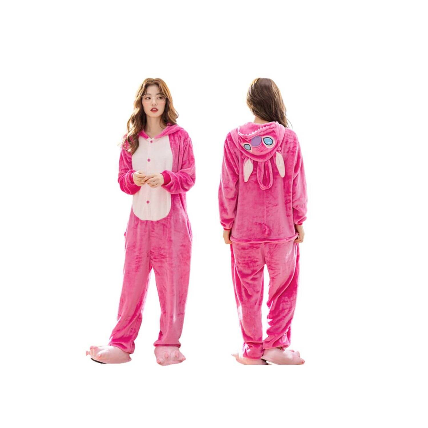 Disfraz de Ángel de Stitch - Pijama de Stitch Rosado para Niños Tamaño 110  (95 cm a 1,15 m)