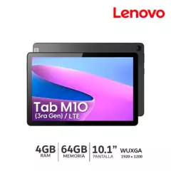 LENOVO - Tablet Lenovo TAB M10 3ra Gen TB328XU 4GB Ram - 64GB  4G LTE Pantalla 101”