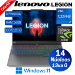 Laptop Lenovo Legion Slim 5, 16" WQXGA,Core i7-13700H,Ram16GB,Ssd 1TB,RTX 4060 8GB,Win 11 Home