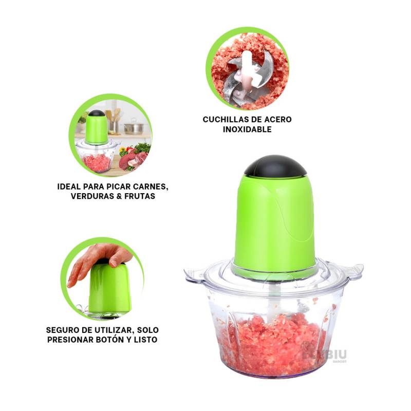 Triturador Procesador de Carnes y Verduras 3L 1200W Acero