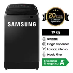 SAMSUNG - Lavadora Samsung 19Kg Eco Digital Inverter carga superior WA19T6260BV