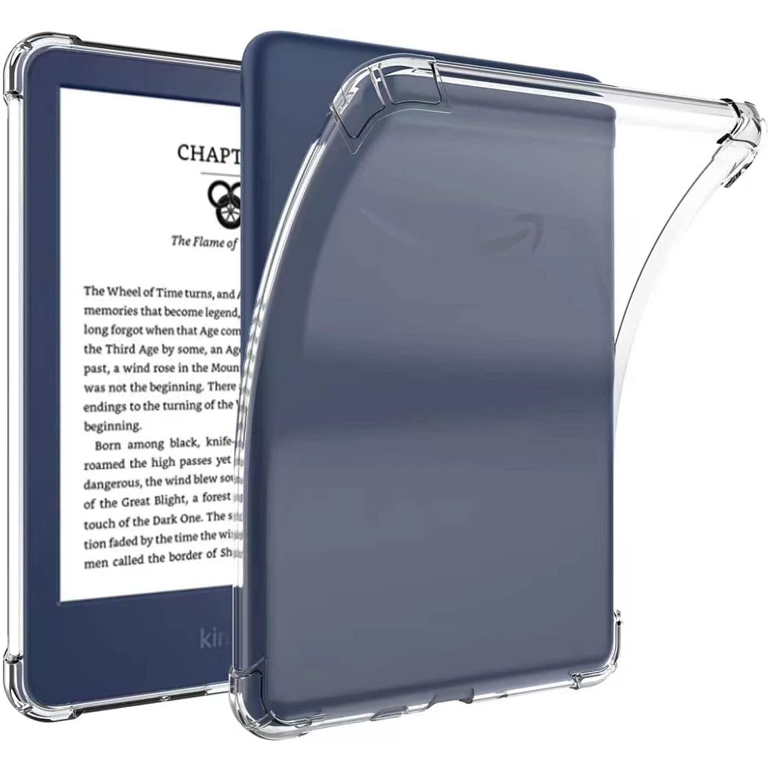Funda eBook   B08VYX257R, Para Kindle Paperwhite de 11.ª generación  (modelo de 2021), Tipo libro, Tela, Azul marino