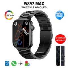 Smartwatch WS2 Max Reloj Inteligente Deluxe Negro + 3 correas