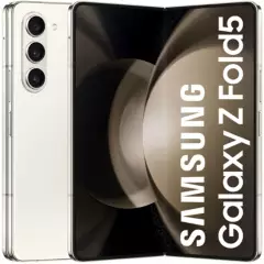 SAMSUNG - Samsung Galaxy Z Fold 5 512GB (Crema) + Slim S Pen Case Negro + S Pen (SM-F946B/DS)
