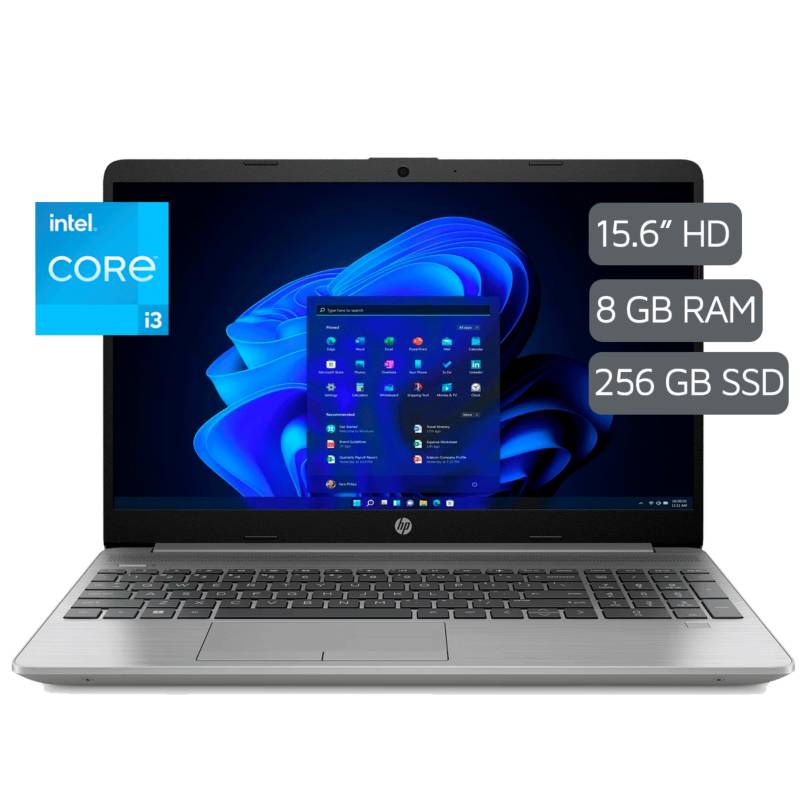 Laptop Hp 250 G9 Core I3 1215u 8gb Ram 256gb Ssd Pantalla 156 Hd Hp 3368