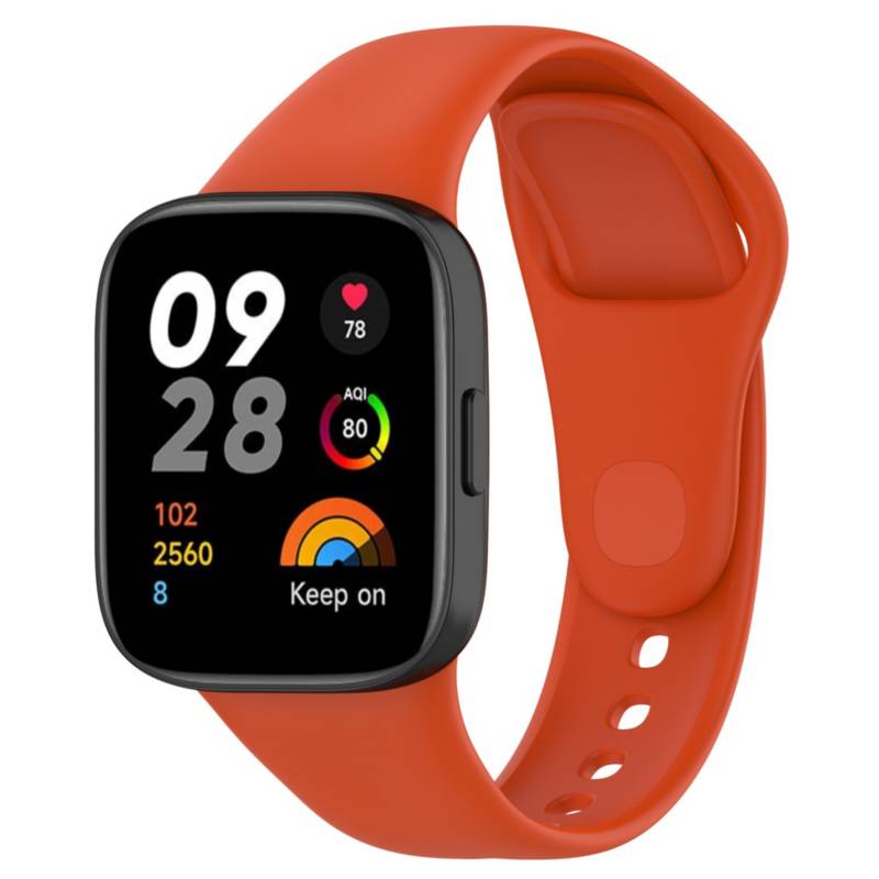 Correa Silicona para Xiaomi Redmi Watch 3 - Naranja GENERICO