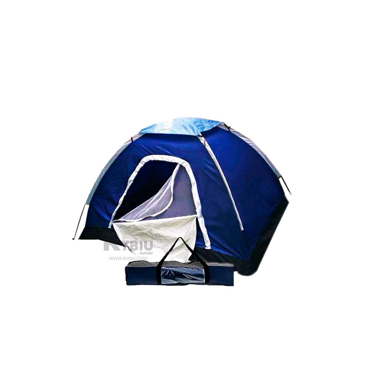 Tienda De Campaña Para 4 Personas Impermeable Acampar Camping Carpa Tipo  Iglu Azul-verde con Ofertas en Carrefour