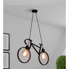 Lámpara colgante con forma de bicicleta Industrial