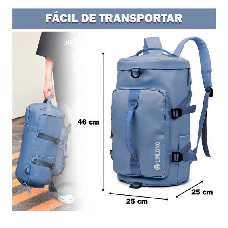 GENERICO Bolso De Viaje Impermeable Mochila Multiusos