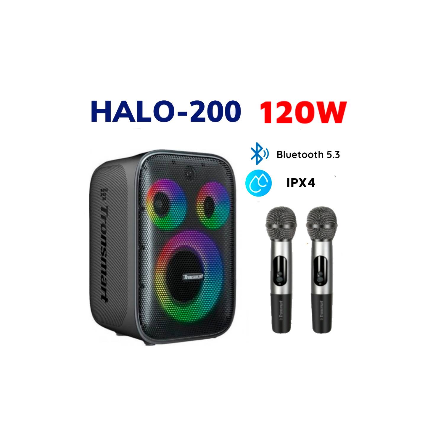 Parlante Tronsmart Halo 200 120W Parlante Bluetooth 5.3 IPX4 I Oechsle -  Oechsle