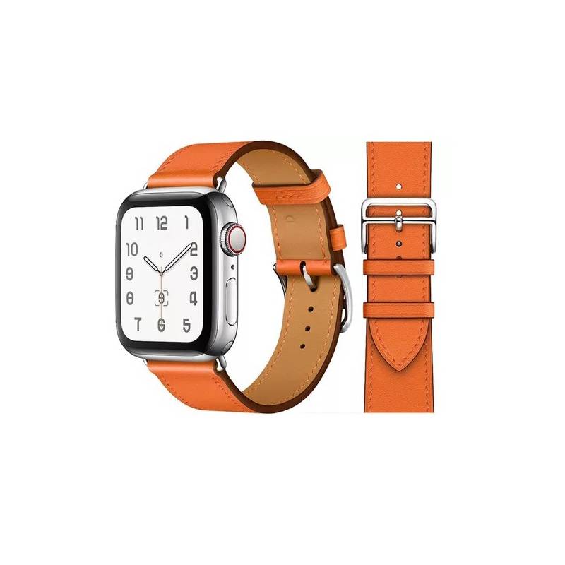 Correa De Cuero Para Smartwatch Y Apple Watch 42-44-45mm
