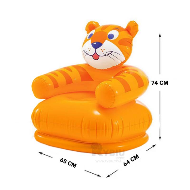 Sillon Puff Inflable para Niños Forma de Tigre GENERICO