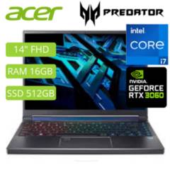 Laptop Acer Predator Triton 300 Pt314-52S-747P Core I7, 14" Fhd, 16Gb Ddr5, 512Gb Ssd, Windows 11