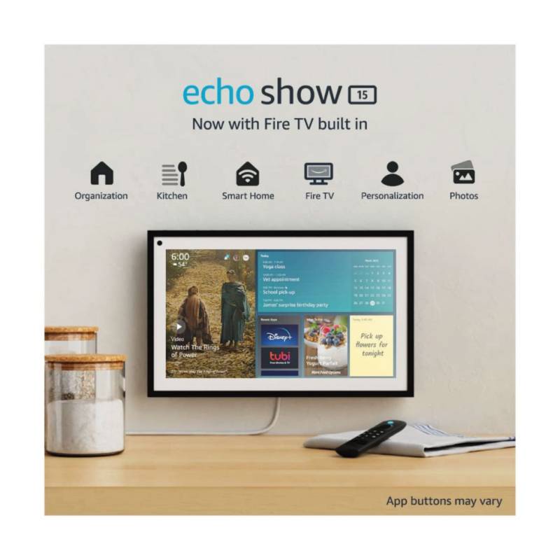 Echo Show 15 Pantalla Inteligente Full Hd 15.6 Alexa