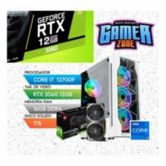 Computadora PC Gamer Core i7 12TH + RAM 16GB + SSD 1TB + VIDEO RTX 3060 12GB